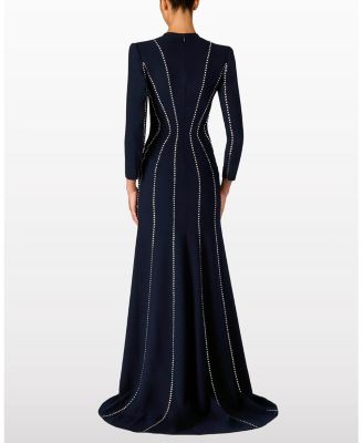Victoire Rhinestone-Embellished Maxi Gown