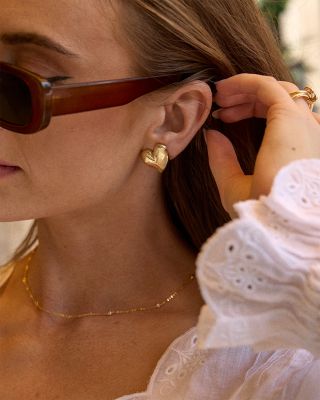 Mallory Chunky Heart Earrings