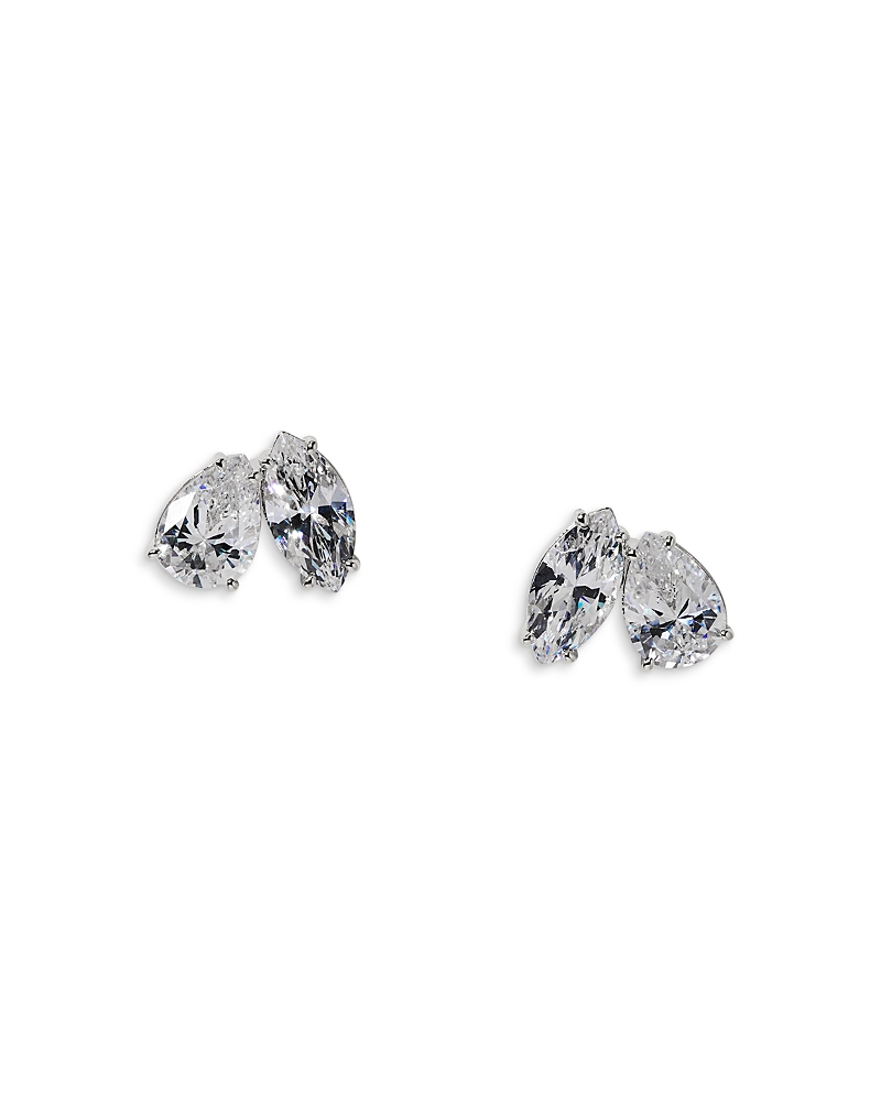 Nadri Everleigh Cubic Zirconia Stud Earrings In Silver