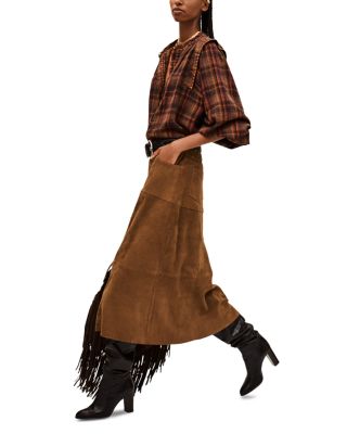 Massia Leather Skirt