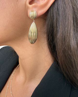 Lucinda Textured Drop Earrings