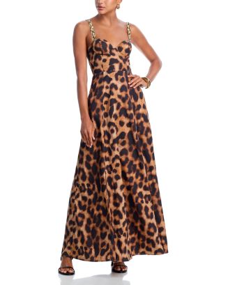 L'AGENCE Sutton Beaded Strap Maxi Dress | Bloomingdale's Women
