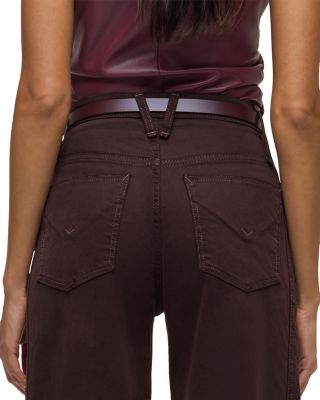 James High Rise Wide Leg Jeans in Black Coffee