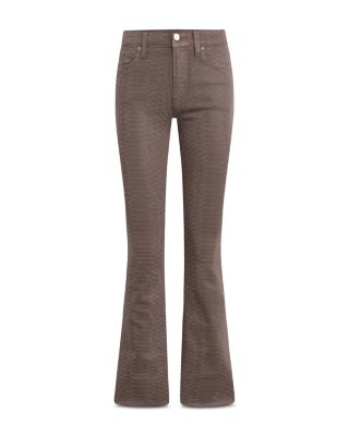 Barbara High Rise Bootcut Jeans in Iron Snake