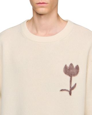 Wool Flower Detail Sweater