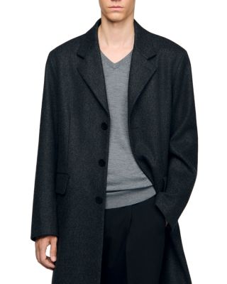 New Heather Wool Blend Broadcloth Coat