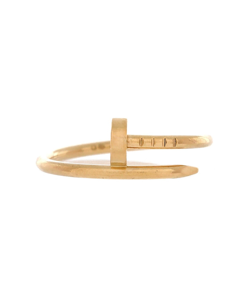 Pre-owned Pre-owned Cartier Cartier Small Juste Un Clou Ring 18k Gold