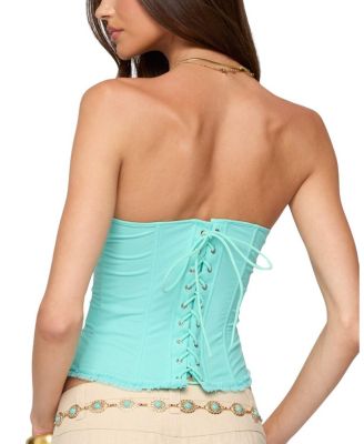 Edikted Deirdre Mesh Lace Up Corset