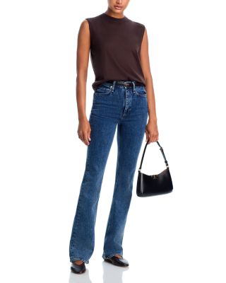 Peyton High Rise Full Length Bootcut Jeans in Pikes