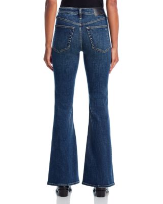 Flexi Dahlia Full Length Flared Jeans in Charlton