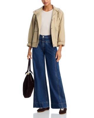 Selah High Rise Tailored Wide Leg Jeans in Kenme