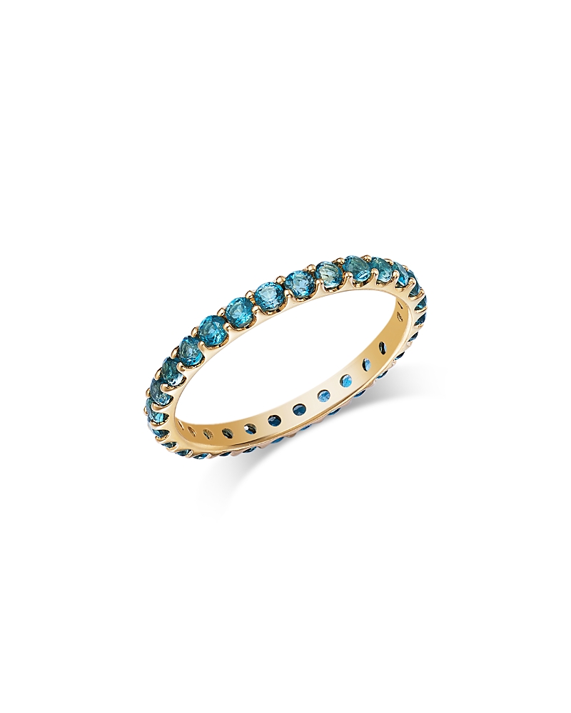 Bloomingdale's Fine Collection London Blue Topaz Stacking Eternity Band in 14K Yellow Gold