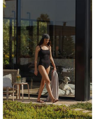 Skyfall Round Neck One Piece Swimsuit