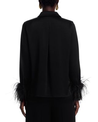 Luna Satin Back Crepe Blouse