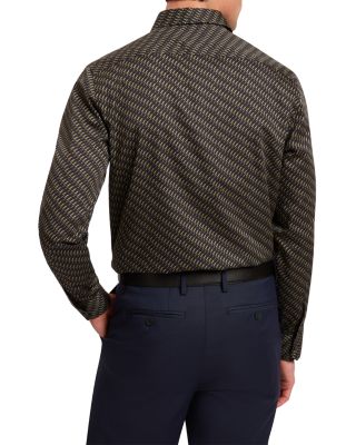 Kristov Regular Fit Bold Geo Cotton Tee