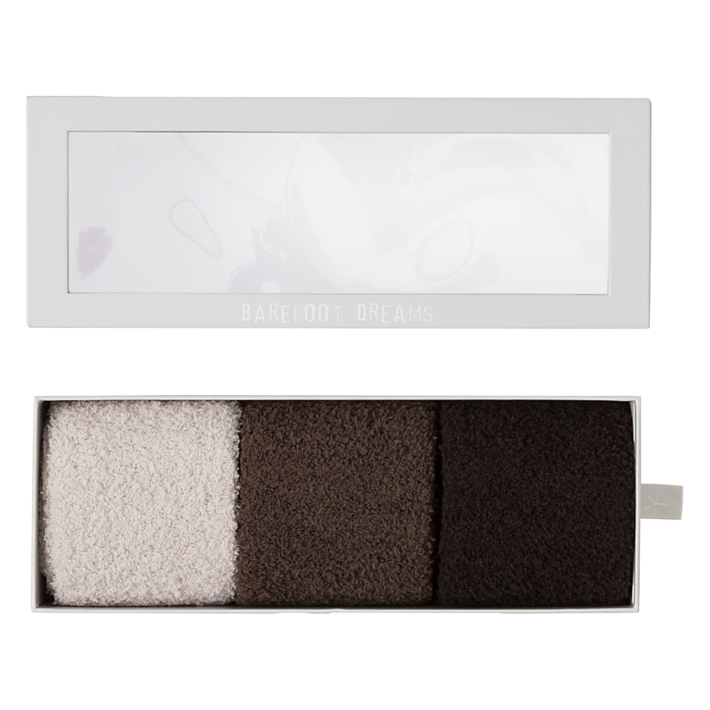 Barefoot Dreams Cozychic Women's 3 Pair Sock Set In Multi