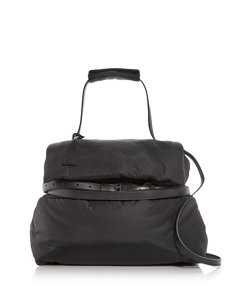 Moschino Tie Me Medium Nylon Shoulder Bag