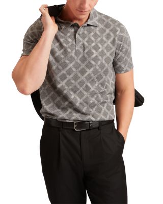 Dalimi Short Sleeve Diamond Jacquard Polo