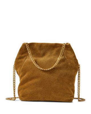 Small Suede Slouch Shoulder Bag