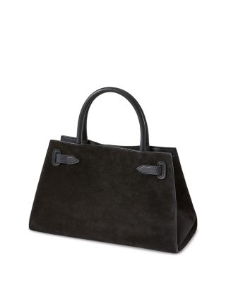 Cargo Medium Suede Leather Satchel 