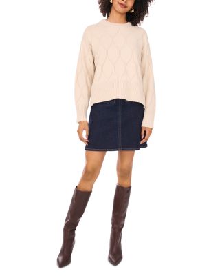 Pointelle Pattern Sweater