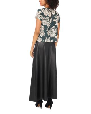 Cap Sleeve Cowl Neck Top