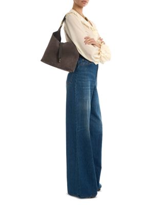 Marcie Small Suede Hobo Bag