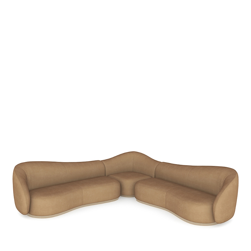 Caracole Kalahari 3 Piece Sectional Sofa In Brown