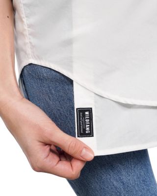  The Essential Long Sleeve Oversized Wrap Button Up Shirt