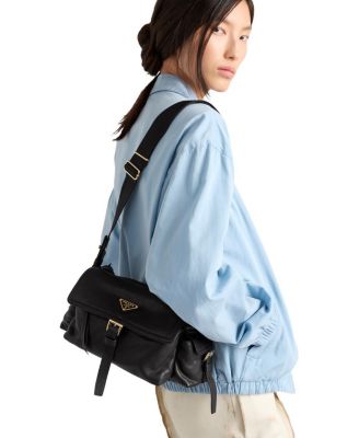 Medium Explore Nappa Leather Shoulder Bag
