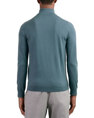 Blackhall Long Sleeved Half Zip Funnel Neck Merino Wool Sweater
