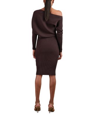Lara Drape Knitted Bodycon Dress