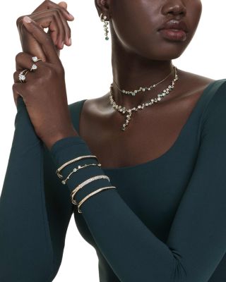 Constella White & Green Crystal Flex Bracelet