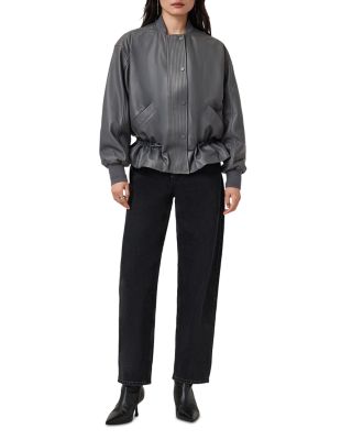 Sofi Leather Bomber Jacket