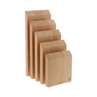 Slanted Italian Magnetic Knife Block, Beech Wood