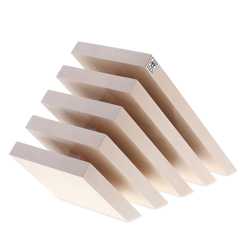 Zwilling Slanted Italian Magnetic Knife Block, Beech Wood In Neutral