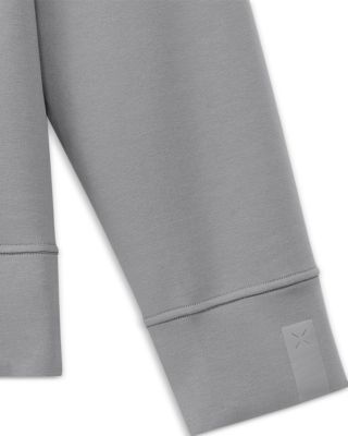 Overzip Mock Neck Sweatshirt