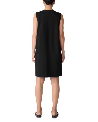 Pont&amp;eacute; Split Neck Shift Dress