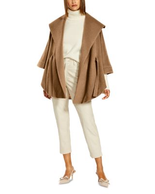SENTALER Belted Shawl Collar Cape Coat | Bloomingdale's