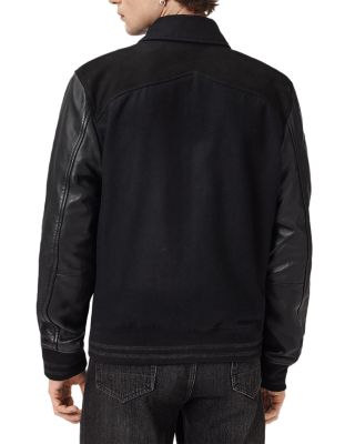 Endleton Mixed Media Western Bomber Jacket