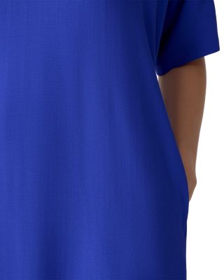 Silk V Neck Midi Dress