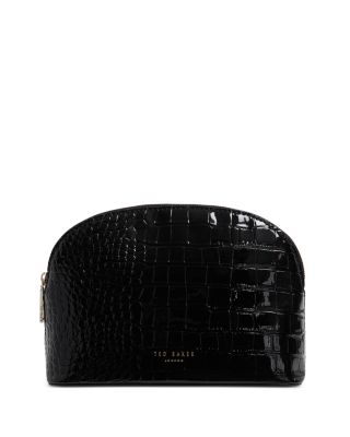 Valma Croc Embossed Small Washbag