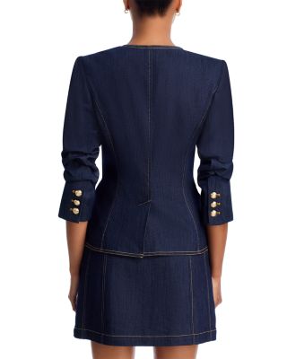 Chris Ruched Denim Jacket