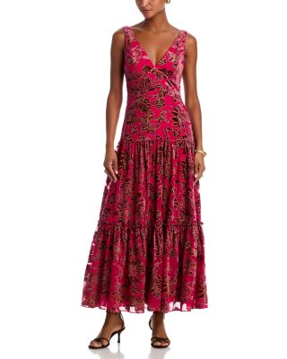 Velvet Burnout Guest of Maxi Dress - Exclusive