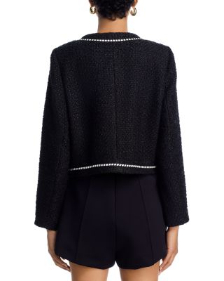 Contrast Stitch Tweed Jacket - Exclusive