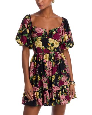 Puff Sleeve Mini Dress - Exclusive