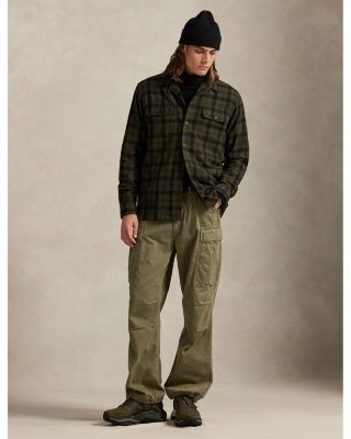 Classic Fit Plaid Flannel Camp Shirt