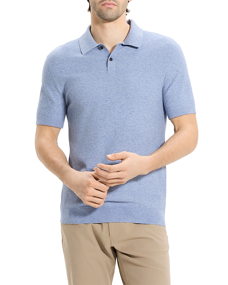 Theory Soris T-light Polo In Blue