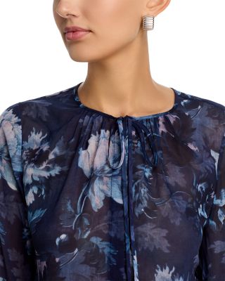 Mullin Printed Flared Sleeve Blouse