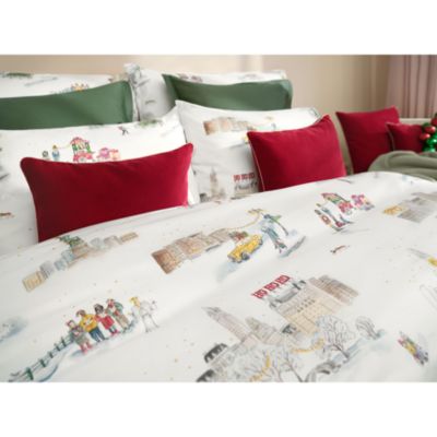 Santa in NY Duvet Cover, Queen